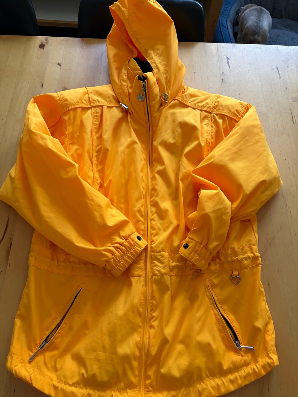 Obermeyer Yellow and Black Hooded Jacket